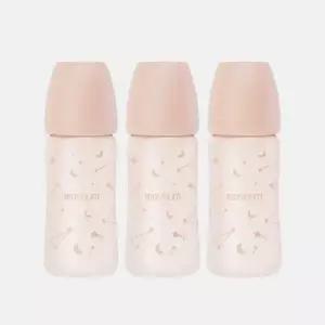 [보리보리/모윰]실리콘 코팅 노꼭지 유리 젖병 240ml 트리플팩 - 트윙클 에디션