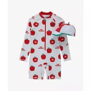 NEWBALANCEKIDS Sweet home_올인원 패턴 래쉬가드 아동 수영복 NK9RG3552U20