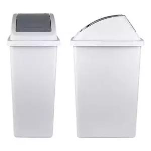 대용량 휴지통100L(라이트 그레이)사무실 쓰레기통