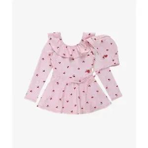 NEWBALANCEKIDS NBgC Cherry Blossom_패턴 원피스 래쉬가드 아동 수영복 NK9RG3773G25