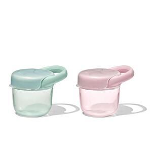 OXO Tot 뚜껑이 있는 스낵 컵 - 2팩, 오팔 및 블로썸
