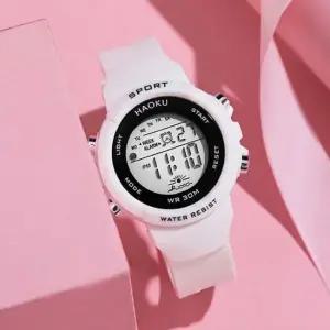 디지털 학생 손목 시계 43mm 스포츠 전자 손목 시계 라이트 여자손목시계 커플손목시계