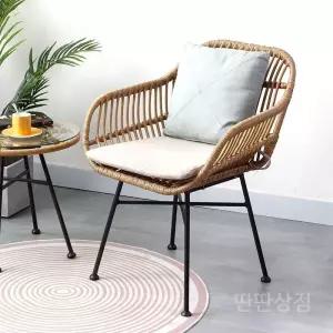 라탄테이블의자세트 리조트 테라스 2인 베란다 펜션 티테이블 옥상 야외 커피숍 카페 발코니