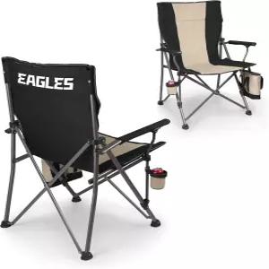 피크닉 타임 NFL 필라델피아 이글스 빅 베어 XXL 캠프 체어 쿨러 헤비 듀티 비치 500파운드 용량의 캠핑