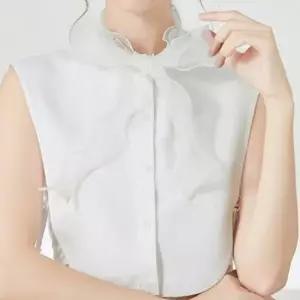 러플 스트랩 페이크 블라우스 카라 넥케이프 가짜카라