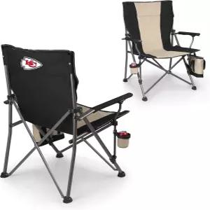 피크닉 타임 NFL 캔자스시티 치프스 빅 베어 XXL 캠프 체어 쿨러 헤비 듀티 비치 500파운드 용량의 캠핑