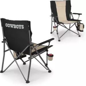 피크닉 타임 NFL 댈러스 카우보이스 빅 베어 XXL 캠프 체어 쿨러 헤비 듀티 비치 500파운드 용량의 캠핑
