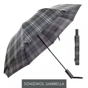 (송월우산) SW 2단 모던체크 우산 송월 송월우산 자동우산