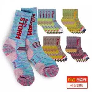 등산 양말 여성 등산용 긴목 5족