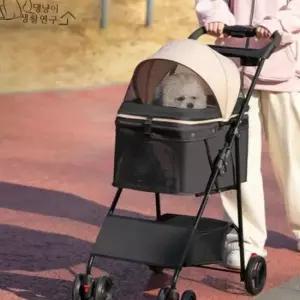 강아지 유모차 애견유모차 경량 펫모차 일체형 폴딩