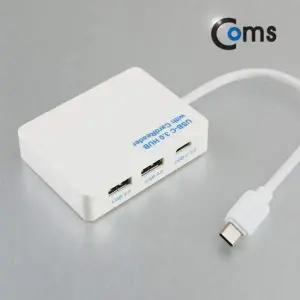 USB 3.0 Type C 카드리더기 USB-A 2Port+USB Type-C 1Port 5Gbps SD/MicroSD/MS