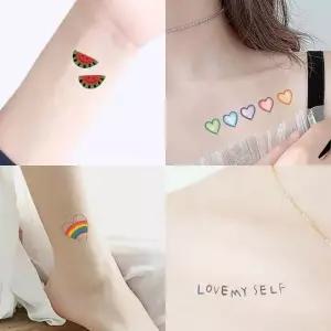 타투 스티커 10종 디자인 세트 N_N_1 문신 헤나 레터링타투스티커 (WC8CCCC)
