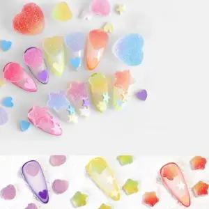 네일아트 달콤 러블리 젤리 하트 별 스톤 5입 12종 네일아트재료 (WC93820)