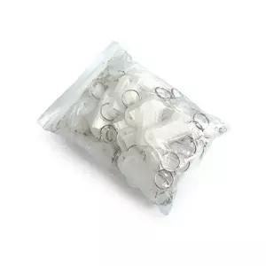[하프클럽/]세모네모 키홀더 흰색 K0001B 100개입 27x62mm