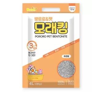고품질 고양이 뽀로로 모래킹 자연향 4L 1P 응고형 화장실 (WD226DE)