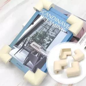코너 쿠션 모서리보호대 베이지 L형 4P 아기 코너가드