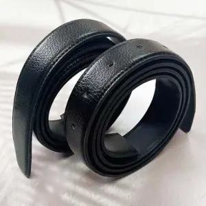 국산 플럼도트 교체용 소가죽벨트끈 허리띠 클래식블랙110cm