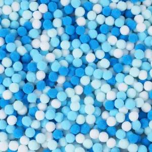 2000PCS 블루 폼 공예품 제작용 0.39인치/10mm 멀티컬러 폴로필렌 DIY 아트용 부드러운 푹신한 퍼프 볼 및