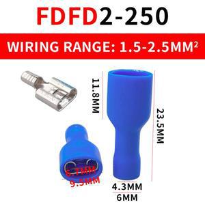 커넥터 패스톤 FDFD1.25-250 절연 스페이드 압착 전선 단자수