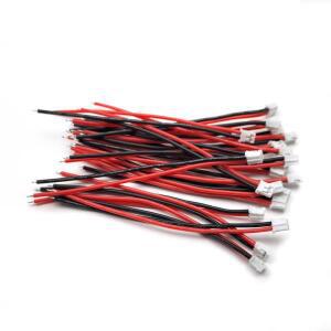 JST-PH 2.0 2P 마이크로 전기 수형 커넥터 플러그22awg 10cm 실리콘 와이어 포함