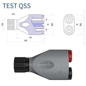 QSS BNC 어댑터 절연 4mm 로터리 남성 더블 바나나 잭 소켓 Q20038