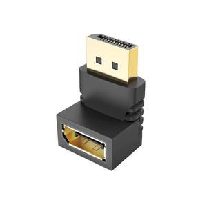 Displayport 90도 어댑터 플러그 변환기 커넥터 수 암 HD 비디오 PC 노트북 모니터 프로젝터 HDTV DP