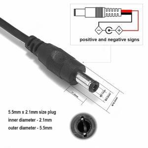 DC/USB 램프 팬 전원 어댑터 라인 어댑터용 수-암 ON/OFF 케이블 연장 있는 전송