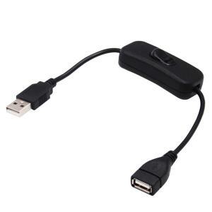 USB 스위치 연장 케이블 전원버튼 ON/OFF 제어 남성-USB 여성 어댑터 LED 램프 장치용