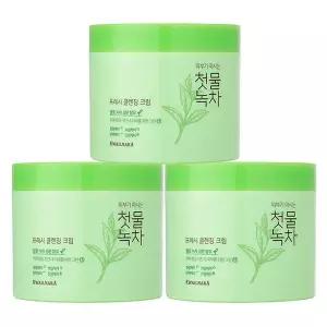 과일나라 첫물녹차 프레시 클렌징크림 300ml 3개