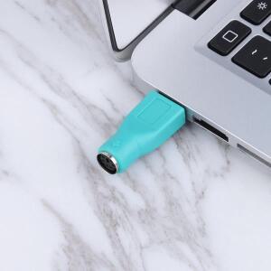 USB-PS2 마우스 키보드 변환기 U-포트-라운드 포트 PS/2 수-USB 암 어댑터 컴퓨터 연결 액세서리
