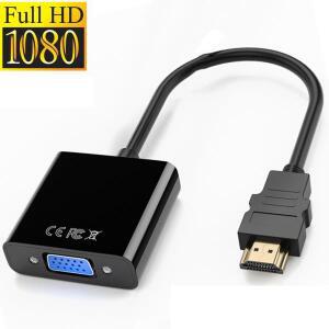 HD 1080P HDMI 호환 VGA 어댑터 디지털 아날로그 남성-Famale 케이블 변환기 PC PC 노트북 태블릿 용