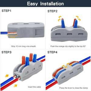 10pcs 다중 버트 전선 커넥터  디자인 1/2/3/4/5 DIY 홈 전기 프로젝트 단자 블록 용 출력