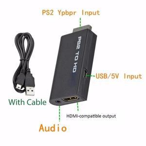 PS2-HDMI 호환 변환기 어댑터 오디오 비디오3.5mm 케이블 포함는  Ps2 480i 576i 디스플레이 모드를 지원