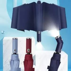 단우산 접이식 3단 손전등우산 자동우산 라이트 3단우산