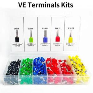 박스형 200/450/800/1250/1800/1900pcs  링 - 전선 케이블용 압착 단자  | E0508/E7508/E1008/E1508