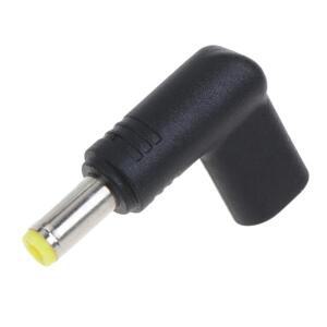 90도 c타입 USB C 암-DC 5.5mm x 2.1mm 수 전원 충전 어댑터 커넥터 스피커 DC