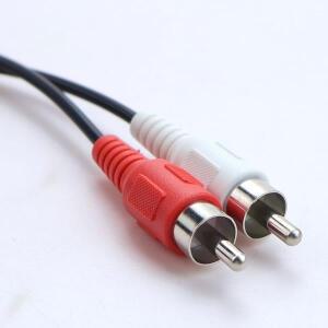 3.5mm 잭 스테레오-2 RCA 암수커넥터 케이블 어댑터 TV 헤드폰용 오디오 비디오 분배기