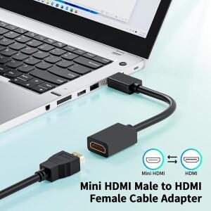 미니 HDMI 케이블 4K 60Hz HDmatters 2.0 HDMI-태블릿 캠코더 PC 노트북 DSLR 용 변환 어댑터