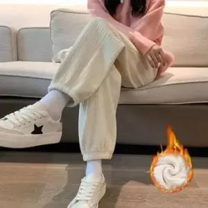 기모바지 코듀로이 기모 조거 HH 벨벳 밴딩팬츠 A74
