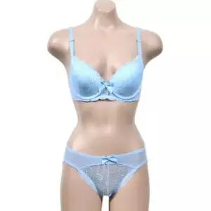 여성스럽고 우아한 와이어 3/4몰드 B컵 브라팬티세트 볼륨업