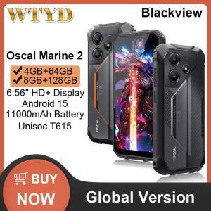 블랙뷰 오스칼 마린 2 러기드 폰 8GB+128GB 6.56인치 HD+ 디스플레이 11000mAh 안드로이드 15 유니소크 T61