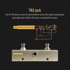 순간 풋스위치 A/B TRS 케이블포함 양방향 풋 컨트롤러 QFS-10
