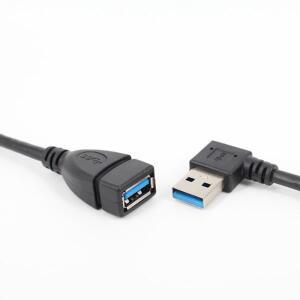 USB 3.0 우측/좌측/위/아래 각도 90도 연장 케이블 수-암 어댑터 코드