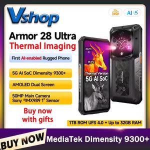 Ulefone Armor 28 Ultra 5G AI 열화상 견고한 전화기 16GB+1TB 스마트폰 안드로이드 14 AMOLED 6.67
