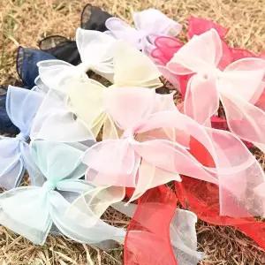 TBZ 레이스 더블 리본 롱 헤어핀 12Colors