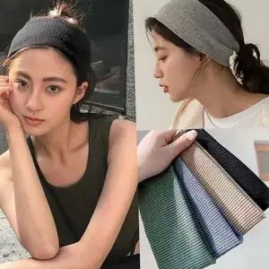 와이드 여성 헤어밴드 데일리 니트 헤어밴드 머리띠 곱창 패션 헤어