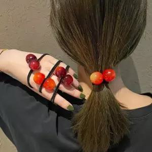 WL 앵두 체리 버블 헤어 머리끈