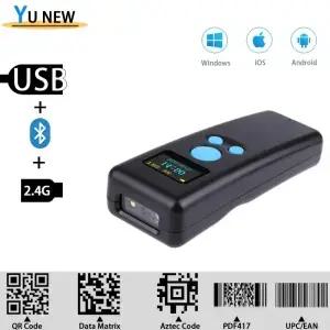 휴대용 스캐너 2D Qr 코드 리더 미니 스캐너(화면 포함)