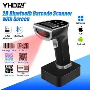 무선 Bluetooth 바코드 스캐너 고정밀 스캐닝 소매 창고 및 물류용 1D/2D 손상된 지원