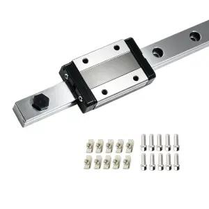 엔더 3 코렉시 트론시 델타 코셀 3D 프린터 업그레이드 및 CNC 머신을 위한 MGN12H 스테인리스 스틸 블랙